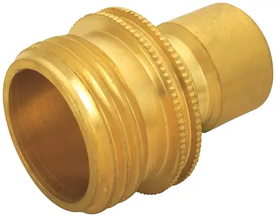 Gb9610 Male Quick Connector, 3/4 Inch Solid Brass Hose Connector
