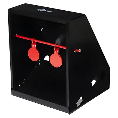 Air Gun Pellet Shooting Target & Trap, 7 x 7.5 In., Black