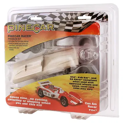 Pinecar Can Am Racer Premium Kit - 20 Pieces For Derby Racing Fun