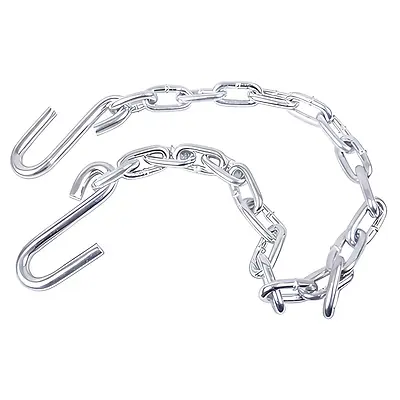 Safety Chain With S-Hook Ends, 3/16 x 36 In.