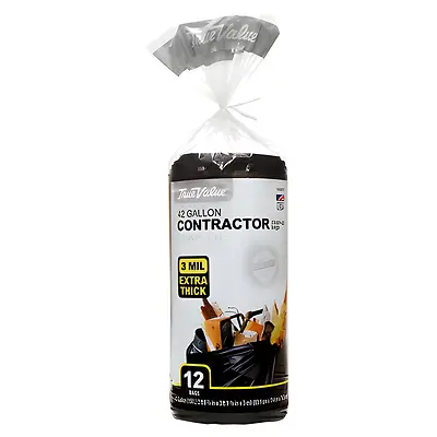 Contractor Trash Bags, 42 Gallons, 12-Ct.