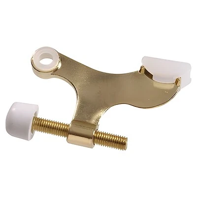 Hinge Pin Door Stop - For Hollow Core Doors - Brass Finish 1-Pack Hillman 852660