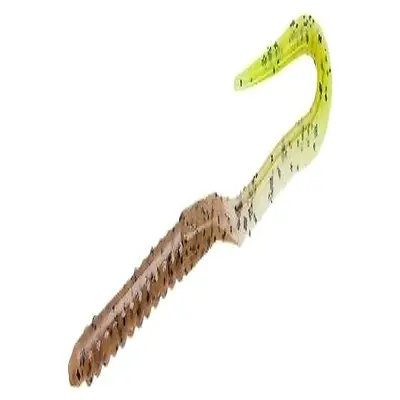 Worms, Pumpkin Chartreuse Plastic, Salty,  20-Pk.