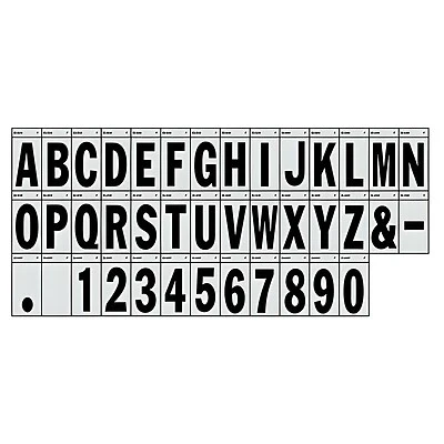 Reflective Adhesive House Address PERIOD, Thin Cut, Black Vinyl, 3-In.