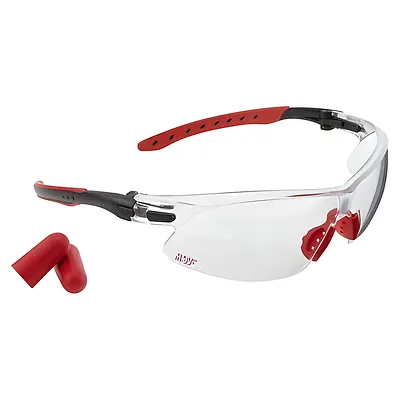 118676 Ruger 10 & 22 Safety Shooting Glasses & Foam Earplugs Combo, Pack of 4