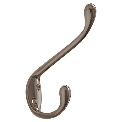852321 Heavy Duty Satin Nickel Garment Hook - Single Item