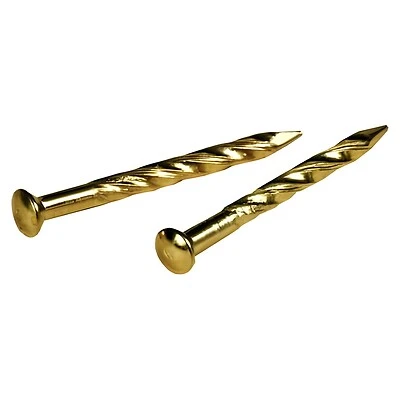 Brass Metal Trim Nails, 7/8 Inch, 1 Ounce, Fas-pak