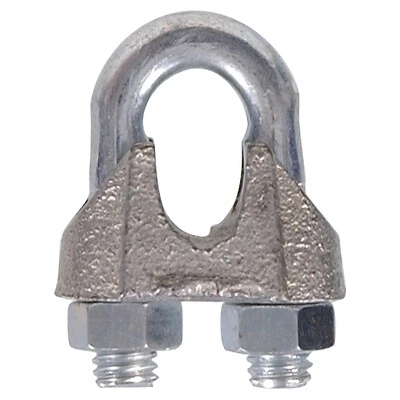 3/8" Zinc Plated Wire Rope Clip - Model 321738 By Hillman