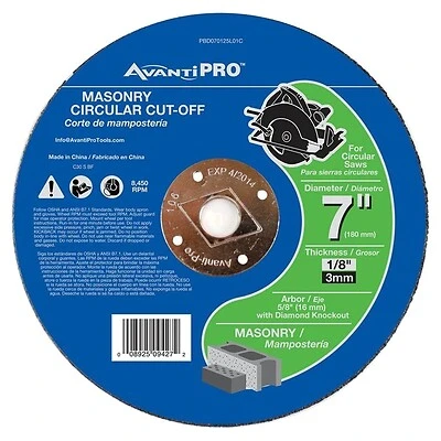 CUTOFF DISC AP MASONRY 7 IN