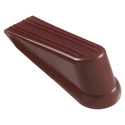 Wedge Door Stop - 1.25 Inch Brown Floor Door Stop Wedge