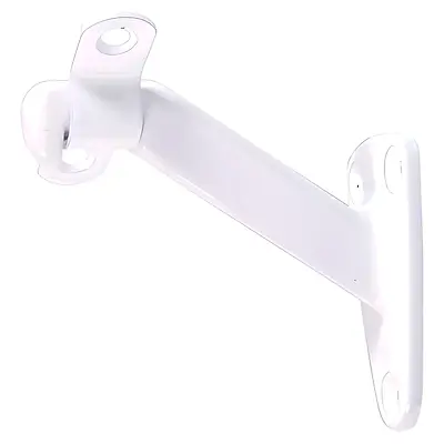 Handrail Bracket - Heavy Duty - White 1Pk Hillman Shelf Brackets 851536