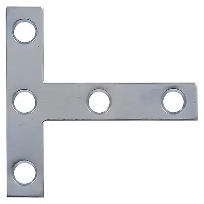 The Hillman Group The Hillman Group 851710 2-1/2 x 2-1/2' T-Plate - Zinc Plated 2-Pack