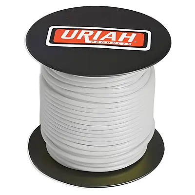 Automotive Wire, Insulation, White, 12 AWG, 100-Ft. Spool