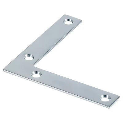 3-1/2" X 5/8" Zinc Plated Flat Corner Iron Mending Plates - Model 851088