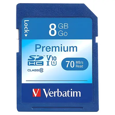Premium Classic SDHC Memory Card, 8GB