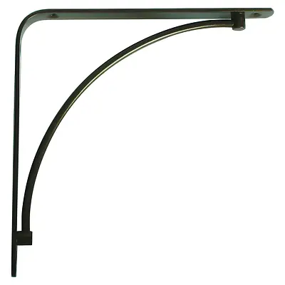 8-In. Antique Bronze Decorative Steel Shelf Bracket