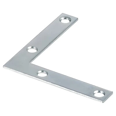 3 X 1/2-inch Zinc Plated Flat Corner Iron Mending Plates - Model 851087