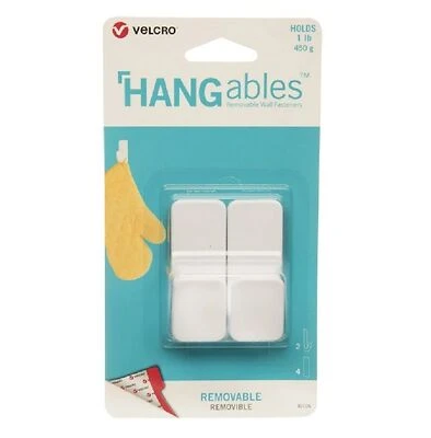 SMALL REMOVE WHT WALL HOOK 2PK