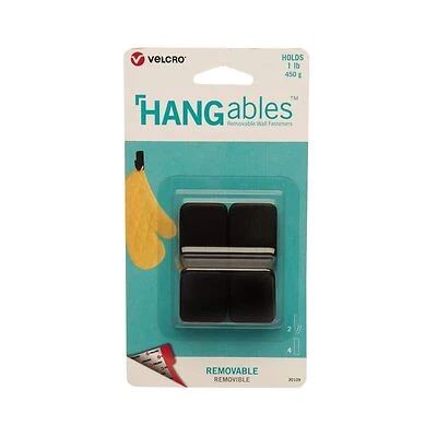 SMALL REMOVE BLK WALL HOOK 2PK
