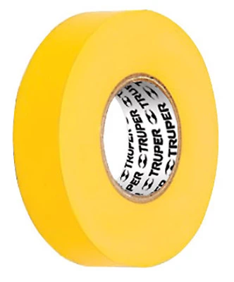 YELLOW ELEC TAPE 19MM TRUPER