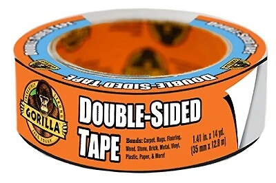 GORILLA DBL SIDED TAPE 1"X8YD