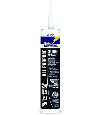 3006 Ultra Elastomeric Sealant, White, 10-oz.