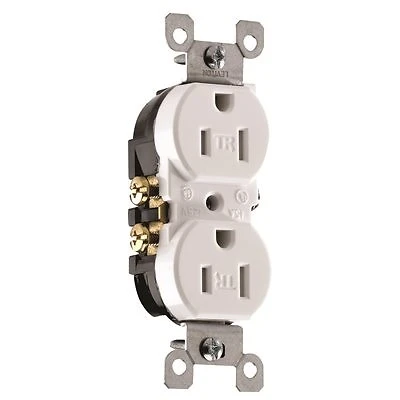 T5320-w 15 Amp 125 Volt Tamper Resistant Duplex Receptacle White