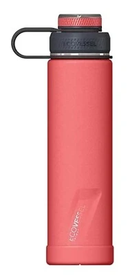 20 Ounce Insulated Water Bottle With Stainless Steel Dual Opening Lid - Melon