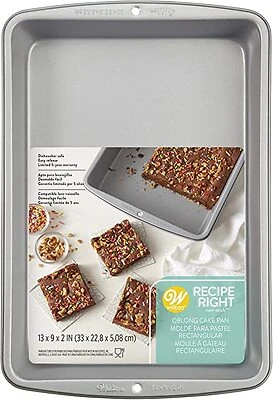 9" W X 13" L Non-stick Aluminum Cake Pan - Heavyweight Design