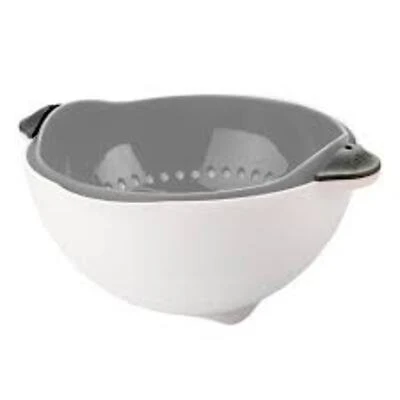 Tovolo Soak N Strain Oyster Gray Plastic Colander 3.5 Ounces