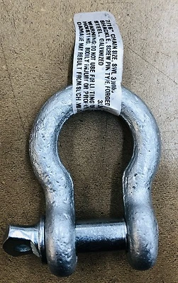 Hillman H322056 Anchor Shackle, 7/16 In. Pin, Stainless Steel