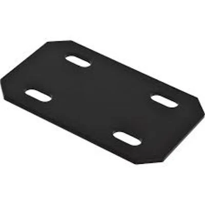 Heavy‑Duty Black 3‑Piece 1/4" Wide Corner Brace Set