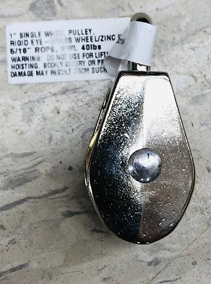 SGL Rigging Pulley 1 – Heavy‑Duty Stainless Steel Single Sheave for Marine & Industrial Lifting