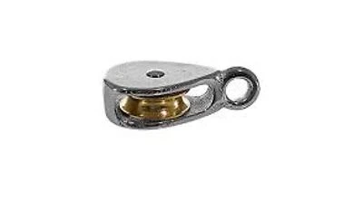 1 Inch Double Wheel Rigid Pulley With Fixed Eye For Heavy Duty Applications