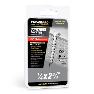XL-HX PPWH Concrete Screed 1/4 x 2 3/4