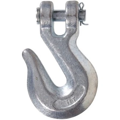 1/2 Inch Clevis Grab Hook - Heavy Duty Forged Steel, Zinc Plated