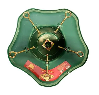 Christmas Tree Stand, Green Plastic, 8 Ft. Tree