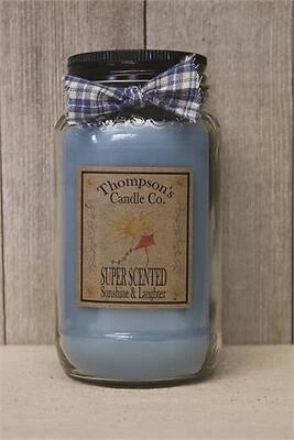 Sunshine & Laughter Large Mason Candle – Rustic Aromatic Décor