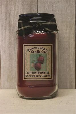 Strawberry Patch Large Mason Jar Candle 25 Fluid Ounces
