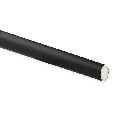 Black Polystyrene Baseboard Trim – 8‑Foot Square Edge (1" Wide, 9/16" Thick)