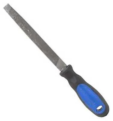 Jl-f010 Mill File With Rubber Grip, Flat Profile, 5-3/4 In L Blade