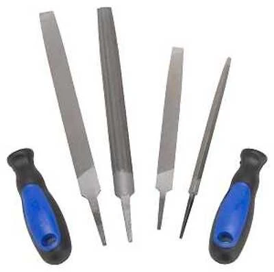 Jl-fs-6pcs-2 6-piece File Set With Steel Blades And Ergonomic Handles