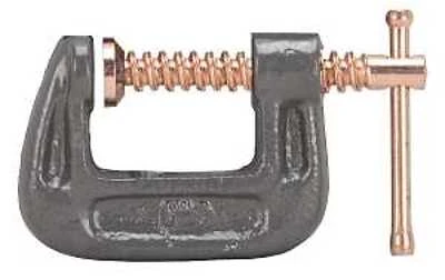 Heavy Duty C-clamp 1 Inch With Zinc Plated Spindle And Steel Construction