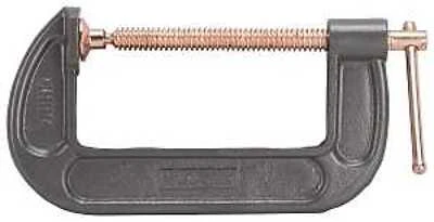 Vulcan JL27364 C-Clamp, 5 In. Max Opening, Steel Body, Zinc Plated Spindle