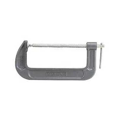 Heavy Duty Swivel Tip C-clamp, 8 Inch With Zinc Plated Spindle