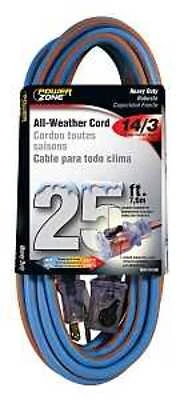 PowerZone ORC530725 All-Weather Outdoor Extension Cord, 25 ft, 14 AWG