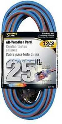 PowerZone ORC530825 All Weather Extension Cord, 12 AWG, 25 Ft