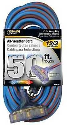 Orc630830 Triple Tap 50ft 12/3 Glacier Extension Cord