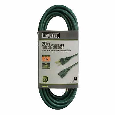 16/3 Ext Cord 20' Green 02352-05