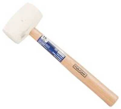 Vulcan JL24116-16W Rubber Mallet, 16 Oz Double-Faced Head, 13-1/2 In